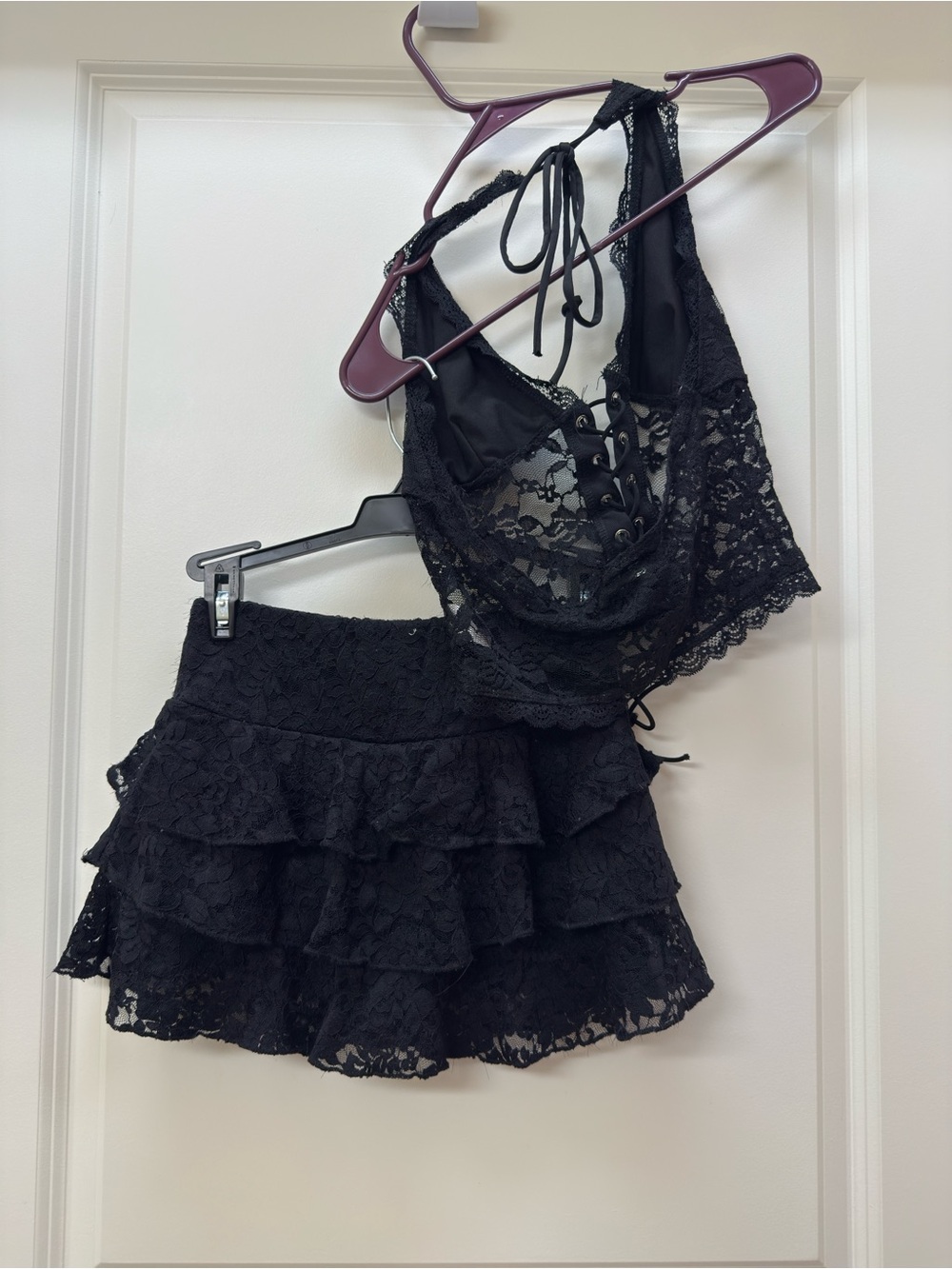 Windsor Black Lace Two-Piece Set